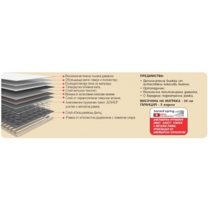 Матрак Атина коко лукс еднолицев